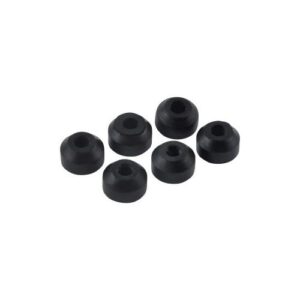 Master Plumber® 605 Bevelled Faucet Washers (Pack of 6), 1/4 in ID x 1/2 in OD, Black