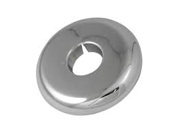 LynCar 202873W Plastic Floor & Ceiling Plate, 1/2 in Thread, Chrome