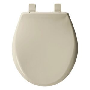 Bemis® 200E4B 006 200E4 Toilet Seat, AFFINITY, Round Bowl, Closed Front, Bone, Adjustable Hinge, Sta-tite Hardware, Plastic