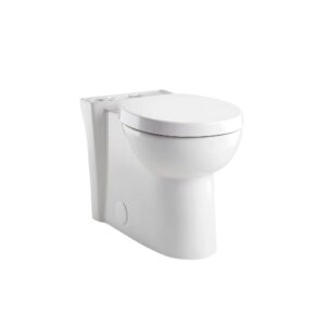 American Standard 3053120.020 Toilet Bowl, Studio, White, Round Front Shape, 1.1 to 1.6 gpf, 12 in Rough-In, 16-1/2 in H x Rim, 2-1/8 in Trapway