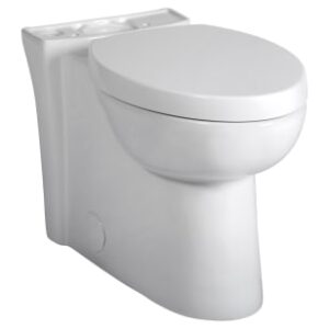 American Standard® 3075120.020 Two-Piece Toilet, Studio®, Elongated Bowl, 16-1/2 in H x Rim, 12 in Rough-In, Dual Flush Rate, White