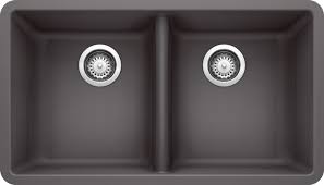 Blanco 401422 U2 Performa Granite Kitchen Sink, Anthracite, x 18 in W Bowl x 10 in D Bowl, 33 x 20 x 31 in, Undermount Mounting, Granite