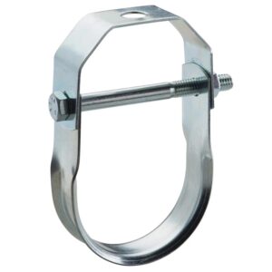 nVent CADDY 4100600EG 410 Clevis Hanger, 6 in Pipe, 3/4 in Rod, 800 lb LD, Steel, Electrogalvanized/Pregalvanized