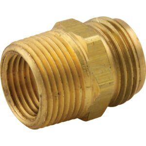 Master Plumber® 526 Male Hose Adapter, 3/4 in, MIP x MNPT, Brass