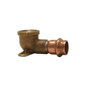 Apollo™ 10075366 Press-Fit Wingback 90 deg Elbow, 1/2 in, Press x FPT, Brass/Copper