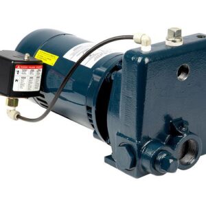 FPS 91060020 FE05CI-C C Series Convertible Jet Pump, 1-1/4 in FNPT Inlet 3/4 in FNPT Outlet, 1 Phase, 1/2 hp, 115/230 VAC, Cast Iron