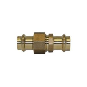 Apollo™ 10075864 8733 Series Press-Fit Union, 1 in, Press, Lead-Free Brass
