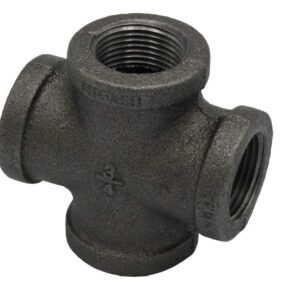 CB Supplies 451072004 Cross, 3/8 in, Malleable Black