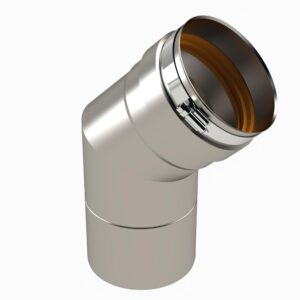 Z-Flex® 2NVE445 45 deg Elbow, 4 in, Stainless Steel