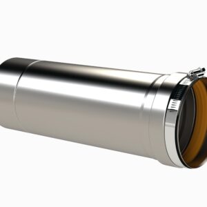 Z-Flex® 2NVP53 NovaVent® Single-Wall Vent Pipe, Stainless Steel, 5 in x 3 ft