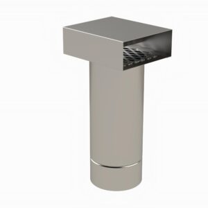 Z-Flex® 2NVTB4 NovaVent® Wall Termination Box, 4 in, Stainless Steel