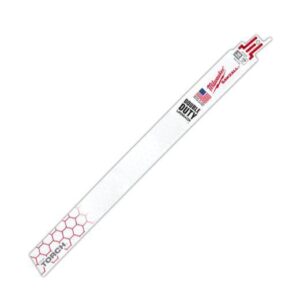 Milwaukee® 48-00-5789 SAWZALL® THE TORCH™ Demolition Straight Back Reciprocating Saw Blade, 12 x 1 in, 18 TPI, Universal/Toothed Edge Tang