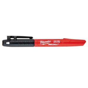 Milwaukee® 48-22-3100 Industrial Marker, Fine Line Tip, Acrylic, Black
