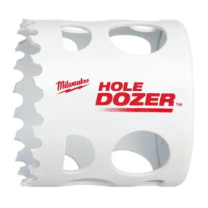 Milwaukee® 49-56-0117 Hole Dozer Hole Saw, 2 in Dia, 1-5/8 in D Cutting, Bi-Metal/8% Cobalt Cutting Edge, White